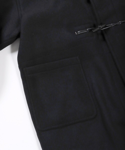 FIDELITY（フィデリティ）の「LOOSE DUFFLE COAT / メルトンルーズダッフルコート（ダッフルコート・メンズ・ブラック・SMALL/MEDIUM/LARGE/X-LARGE）」の2枚目の写真