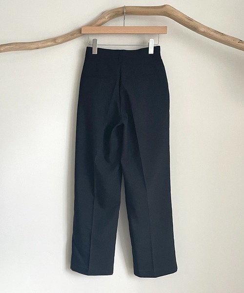 CANAL JEAN（キャナルジーン）の「RED CHOP WORKS(レッドチョップワークス) ダブルタックストレートパンツ（その他パンツ・レディース・ブラック/グレー・38/36）」の15枚目の写真