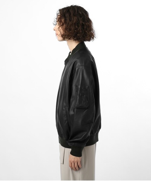 tk.TAKEO KIKUCHI（ティーケータケオキクチ）の「◇フェイクレザーMA-1