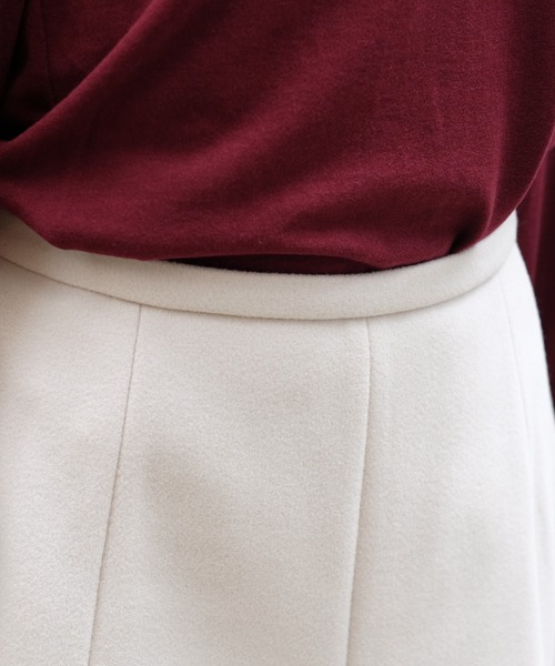 STRAWBERRY-FIELDS（ストロベリーフィールズ）の「ウーリッシュリバー　スカート（スカート・レディース・ライトベージュ/グレー/ピンク/ライトグリーン/ブラック・2/1）」の11枚目の写真