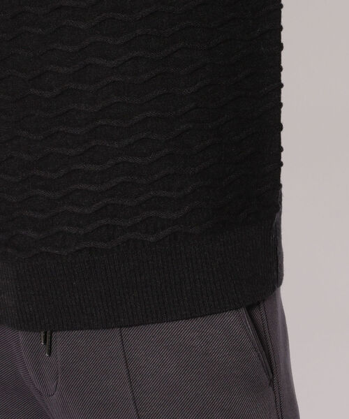 g-stage（ジーステージ）の「g-stage/ジーステージ/ ZEGNA BARUFFAウェーブタートル（ニット/セーター・メンズ・ベージュ/チャコール・46/50/48）」の7枚目の写真