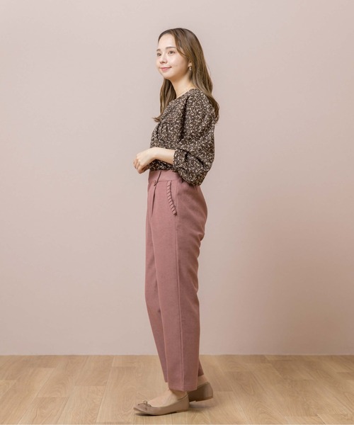 flower（フラワー）の「クラシックテーパードパンツ（その他パンツ・レディース・ピンク/グレー・FREE）」の7枚目の写真