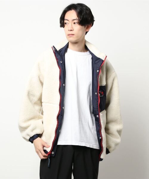 Mark Gonzales(マーク・ゴンザレス)の「【 Mark Gonzales / マークゴンザレス 】 リバーシブル スタンド カラー(ナイロンジャケット・メンズ・ベージュ/ブラック/ネイビー・XL/L/M)」の5枚目の写真