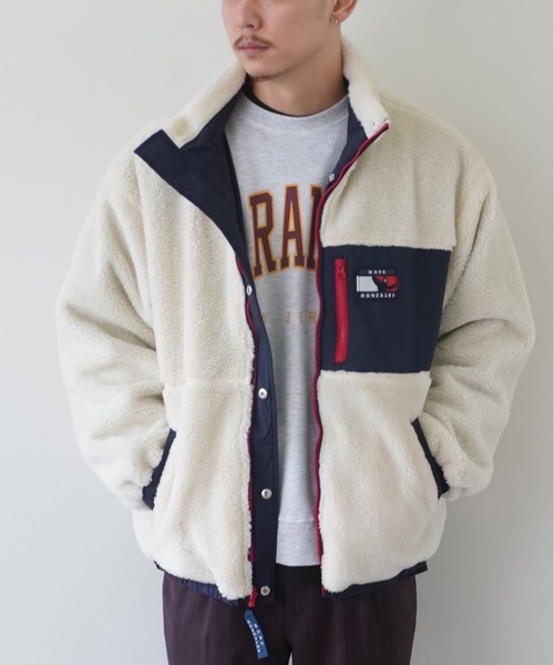 Mark Gonzales(マーク・ゴンザレス)の「【 Mark Gonzales / マークゴンザレス 】 リバーシブル スタンド カラー(ナイロンジャケット・メンズ・ベージュ/ブラック/ネイビー・XL/L/M)」の3枚目の写真