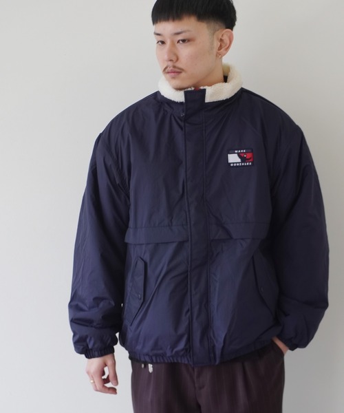 Mark Gonzales(マーク・ゴンザレス)の「【 Mark Gonzales / マークゴンザレス 】 リバーシブル スタンド カラー(ナイロンジャケット・メンズ・ベージュ/ブラック/ネイビー・XL/L/M)」の9枚目の写真