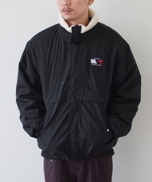 Mark Gonzales(マーク・ゴンザレス)の「【 Mark Gonzales / マークゴンザレス 】 リバーシブル スタンド カラー(ナイロンジャケット・メンズ・ベージュ/ブラック/ネイビー・XL/L/M)」の11枚目の写真