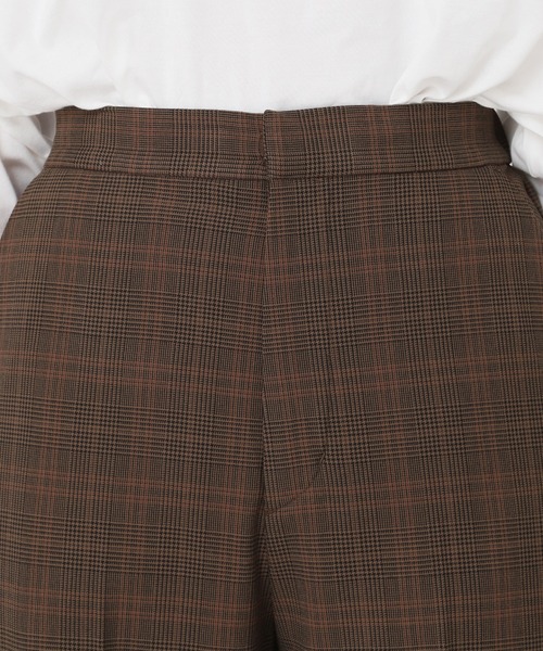 JOURNAL STANDARD relume（ジャーナルスタンダード　レリューム）の「カラーインチェックストレートパンツ◆（その他パンツ・レディース・ブラウン/グレー・38/36）」の12枚目の写真