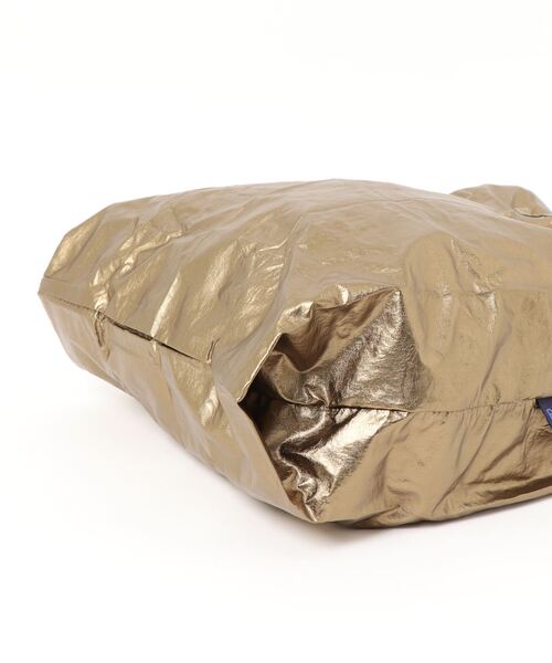 BAGGU(バグー)の「BAGGU/バグゥ メタリックBABY(エコバッグ/サブバッグ・レディース・ブルー/アンティークゴールド・FREE)」の7枚目の写真