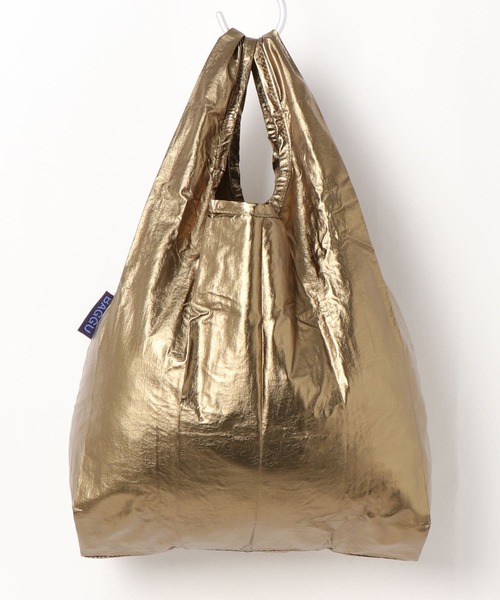 BAGGU(バグー)の「BAGGU/バグゥ メタリックBABY(エコバッグ/サブバッグ・レディース・ブルー/アンティークゴールド・FREE)」の19枚目の写真
