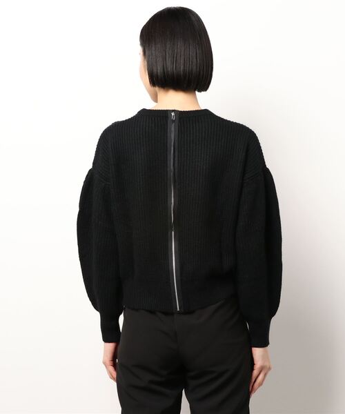 BDONNA（ビドンナ）の「畦編みデザインニットプルオーバー（ニット/セーター・レディース・オフホワイト/ライトパープル/ブラック・MEDIUM）」の5枚目の写真