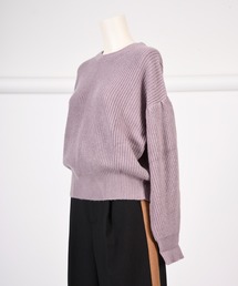 BDONNA | 畦編みデザインニットプルオーバー(ニット/セーター)