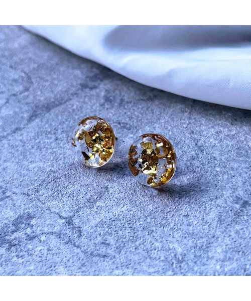 tone(トーン)の「【Willija】金属アレルギー対応《花景》フラワーピアス中(MA)(ピアス(両耳用)・レディース・ホワイト/パープル/ブルー/グリーン/パープル系その他2/その他/ローズ/アクア/オレンジ/ライム/レッド/ブラック/ロイヤルブルー/バイオレット/ゴールド/シルバー・FREE)」の15枚目の写真