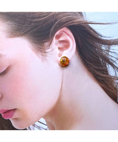 tone(トーン)の「【Willija】金属アレルギー対応《花景》フラワーピアス中(MA)(ピアス(両耳用)・レディース・ホワイト/パープル/ブルー/グリーン/パープル系その他2/その他/ローズ/アクア/オレンジ/ライム/レッド/ブラック/ロイヤルブルー/バイオレット/ゴールド/シルバー・FREE)」の20枚目の写真