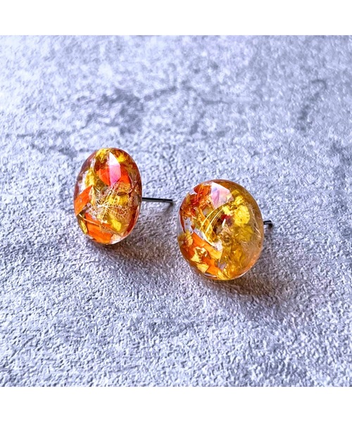 tone(トーン)の「【Willija】金属アレルギー対応《花景》フラワーピアス中(MA)(ピアス(両耳用)・レディース・ホワイト/パープル/ブルー/グリーン/パープル系その他2/その他/ローズ/アクア/オレンジ/ライム/レッド/ブラック/ロイヤルブルー/バイオレット/ゴールド/シルバー・FREE)」の19枚目の写真