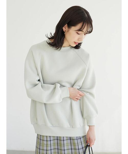 Green　Parks（グリーンパークス）の「裏起毛ラグランプルオーバー＊（スウェット・レディース・ブラック/グレー/ブルー・FREE）」の9枚目の写真