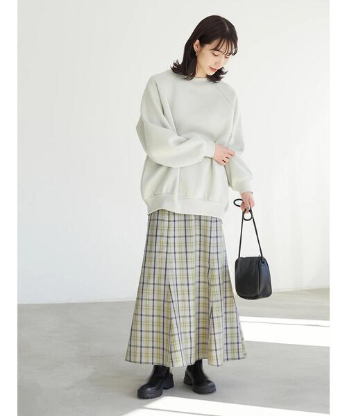 Green　Parks（グリーンパークス）の「裏起毛ラグランプルオーバー＊（スウェット・レディース・ブラック/グレー/ブルー・FREE）」の4枚目の写真