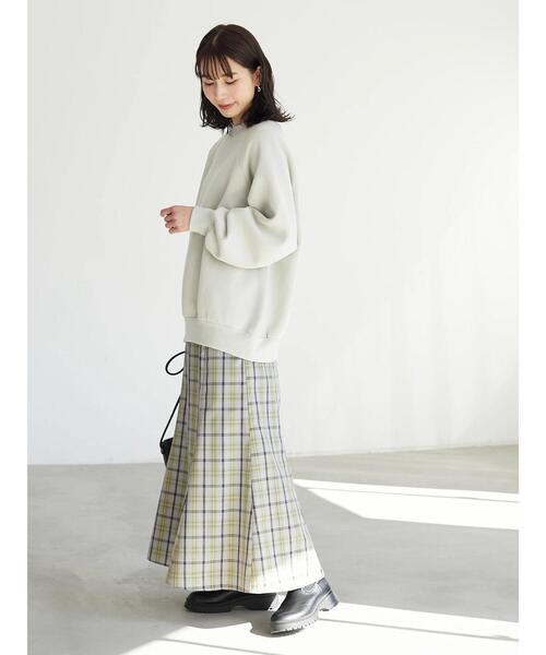 Green　Parks（グリーンパークス）の「裏起毛ラグランプルオーバー＊（スウェット・レディース・ブラック/グレー/ブルー・FREE）」の5枚目の写真