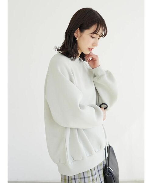 Green　Parks（グリーンパークス）の「裏起毛ラグランプルオーバー＊（スウェット・レディース・ブラック/グレー/ブルー・FREE）」の7枚目の写真