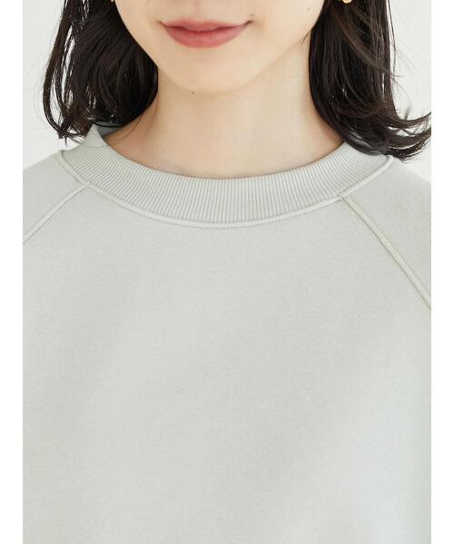 Green　Parks（グリーンパークス）の「裏起毛ラグランプルオーバー＊（スウェット・レディース・ブラック/グレー/ブルー・FREE）」の10枚目の写真