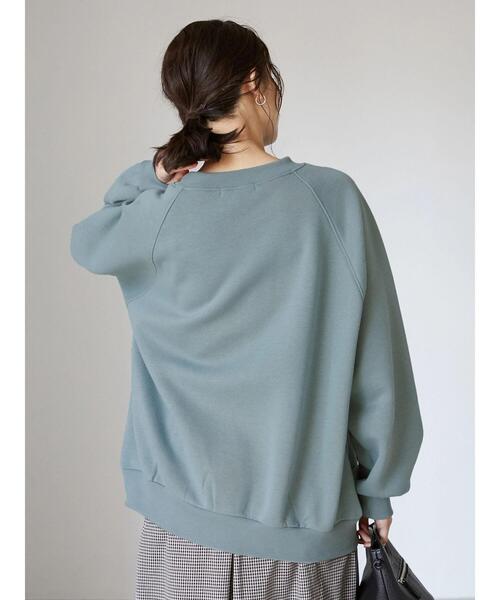 Green　Parks（グリーンパークス）の「裏起毛ラグランプルオーバー＊（スウェット・レディース・ブラック/グレー/ブルー・FREE）」の17枚目の写真