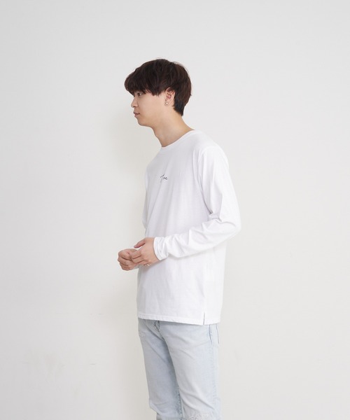 JEANS MATE（ジーンズメイト）の「ポリスエードシャツ　ワンポイントロンT 　2点セット（シャツ/ブラウス・メンズ・チャコールグレー/カーキ/ブルー系その他/スミクロ/ダークベージュ・MEDIUM/LARGE/X-LARGE）」の6枚目の写真