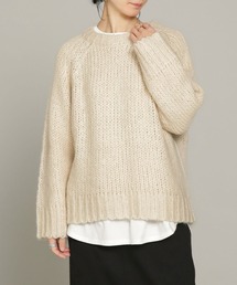 NANO universe | ウール混ストレッチチャンキーニットプルオーバー(ニット/セーター)