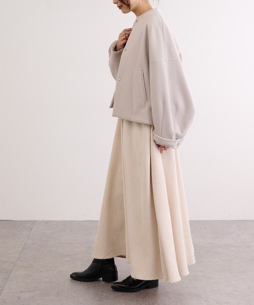 BONbazaar（ボンバザール）の「ニューイングランドラムノーカラーショートCT VIROFF(抗ウイルス)（その他アウター・レディース・ホワイト系その他/モカ/ブラック・FREE）」の7枚目の写真