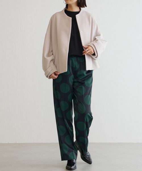 BONbazaar（ボンバザール）の「ニューイングランドラムノーカラーショートCT VIROFF(抗ウイルス)（その他アウター・レディース・ホワイト系その他/モカ/ブラック・FREE）」の15枚目の写真