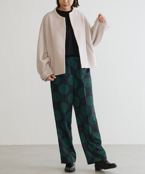 BONbazaar（ボンバザール）の「ニューイングランドラムノーカラーショートCT VIROFF(抗ウイルス)（その他アウター・レディース・ホワイト系その他/モカ/ブラック・FREE）」の14枚目の写真