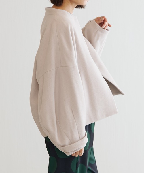 BONbazaar（ボンバザール）の「ニューイングランドラムノーカラーショートCT VIROFF(抗ウイルス)（その他アウター・レディース・ホワイト系その他/モカ/ブラック・FREE）」の22枚目の写真