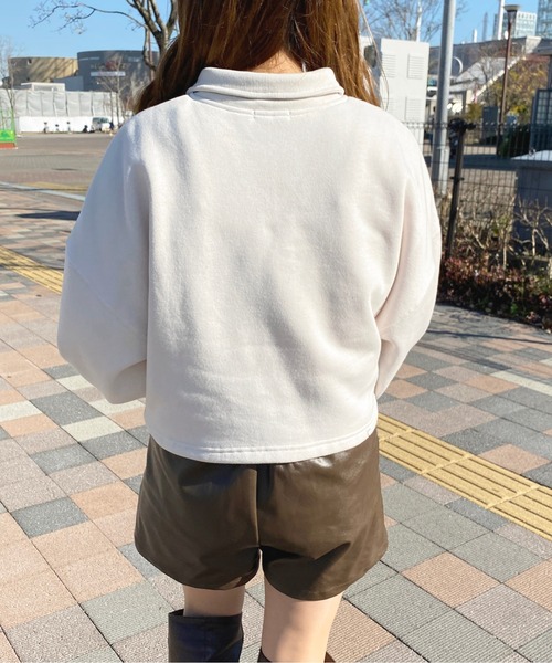 apres jour（アプレジュール）の「ハーフジップスウェット【ZOZOTOWN限定アイテム】（スウェット・レディース・アイボリー/ブラック/マスタード・X-LARGE/フリー）」の9枚目の写真