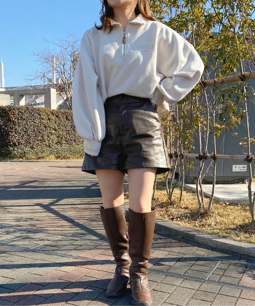 apres jour（アプレジュール）の「ハーフジップスウェット【ZOZOTOWN限定アイテム】（スウェット・レディース・アイボリー/ブラック/マスタード・X-LARGE/フリー）」の10枚目の写真