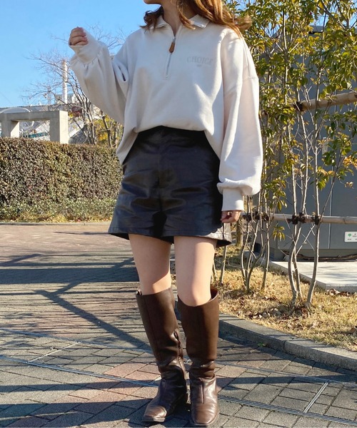 apres jour（アプレジュール）の「ハーフジップスウェット【ZOZOTOWN限定アイテム】（スウェット・レディース・アイボリー/ブラック/マスタード・X-LARGE/フリー）」の11枚目の写真