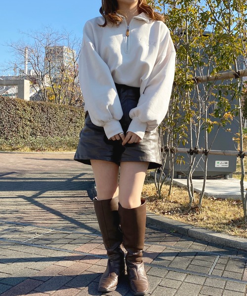 apres jour（アプレジュール）の「ハーフジップスウェット【ZOZOTOWN限定アイテム】（スウェット・レディース・アイボリー/ブラック/マスタード・X-LARGE/フリー）」の12枚目の写真