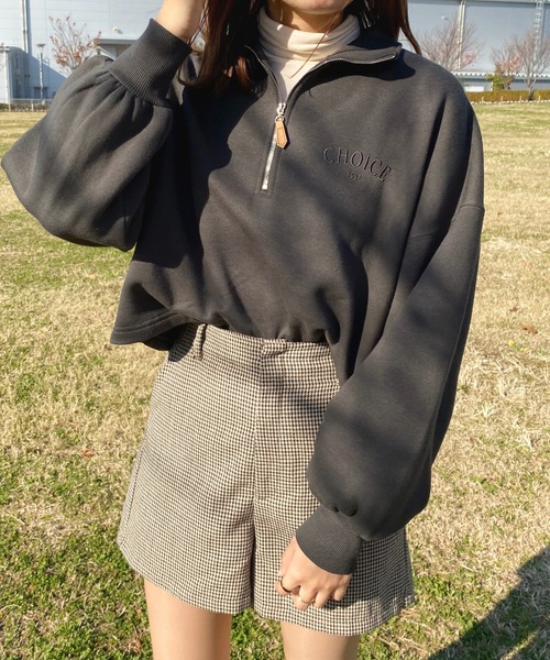 apres jour（アプレジュール）の「ハーフジップスウェット【ZOZOTOWN限定アイテム】（スウェット・レディース・アイボリー/ブラック/マスタード・X-LARGE/フリー）」の13枚目の写真