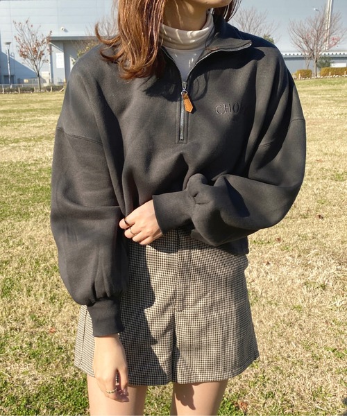 apres jour（アプレジュール）の「ハーフジップスウェット【ZOZOTOWN限定アイテム】（スウェット・レディース・アイボリー/ブラック/マスタード・X-LARGE/フリー）」の14枚目の写真