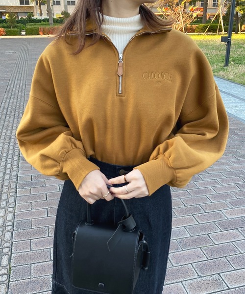 apres jour（アプレジュール）の「ハーフジップスウェット【ZOZOTOWN限定アイテム】（スウェット・レディース・アイボリー/ブラック/マスタード・X-LARGE/フリー）」の22枚目の写真