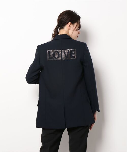 ZADIG&VOLTAIRE（ザディグ　エ　ヴォルテール）の「VIVA STRASS LOVE NOW（テーラードジャケット・レディース・ネイビー・34/36）」の4枚目の写真