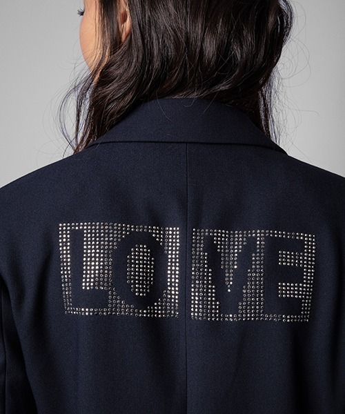 ZADIG&VOLTAIRE（ザディグ　エ　ヴォルテール）の「VIVA STRASS LOVE NOW（テーラードジャケット・レディース・ネイビー・34/36）」の2枚目の写真