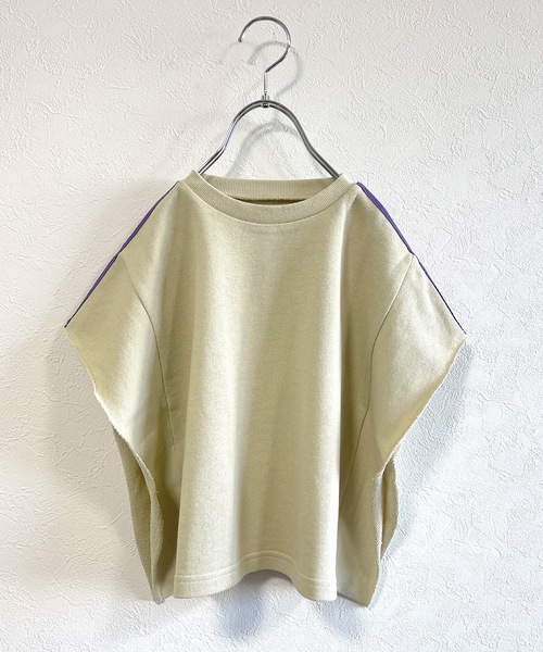 HOGAN RANCH WEAR（ホーガンランチウエア）の「カットオフスウェットトップス（kids/S～L）（スウェット・キッズ・ベージュ/グレー/アイボリー・S/M/L）」の5枚目の写真