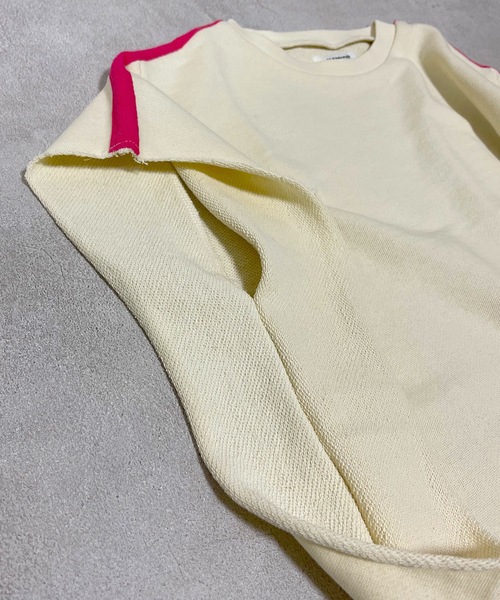 HOGAN RANCH WEAR（ホーガンランチウエア）の「カットオフスウェットトップス（kids/S～L）（スウェット・キッズ・ベージュ/グレー/アイボリー・S/M/L）」の8枚目の写真