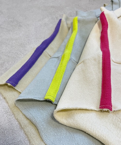 HOGAN RANCH WEAR（ホーガンランチウエア）の「カットオフスウェットトップス（kids/S～L）（スウェット・キッズ・ベージュ/グレー/アイボリー・S/M/L）」の7枚目の写真