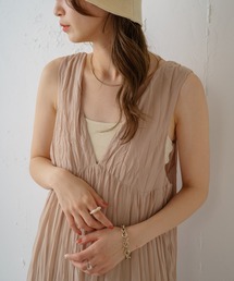 Kastane | 【WEB限定/サイズ展開あり】ワッシャーシフォン無地ワンピース(ワンピース)