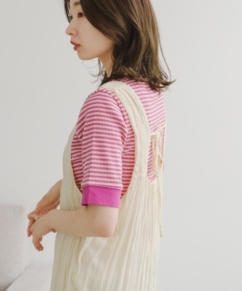 Kastane(カスタネ)の「【WEB限定/サイズ展開あり】ワッシャーシフォン無地ワンピース(ワンピース・レディース・ブラック/アイボリー/ピンクベージュ/オフホワイト・FREE/0)」の17枚目の写真