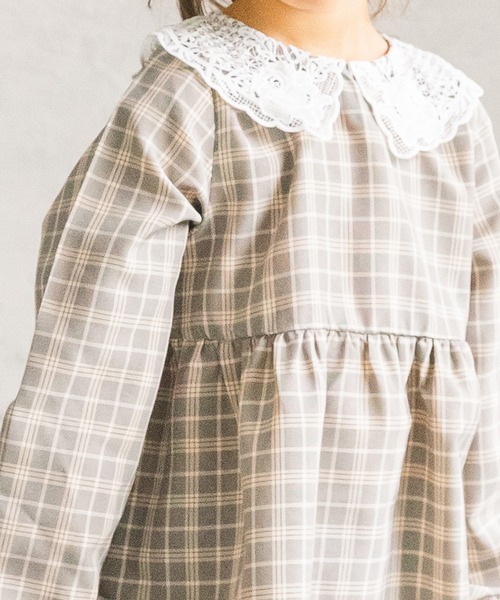 pairmanon（ペアマノン）の「レース襟付きフォーマルワンピース（ワンピース・キッズ・ブラック/ネイビー/グレー系その他6/ブルー系その他2/ベージュ/ピンク系その他6・90/100/110/120/130/140/150）」の13枚目の写真