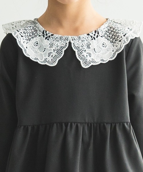 pairmanon（ペアマノン）の「レース襟付きフォーマルワンピース（ワンピース・キッズ・ブラック/ネイビー/グレー系その他6/ブルー系その他2/ベージュ/ピンク系その他6・90/100/110/120/130/140/150）」の19枚目の写真