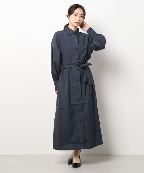 stylemixer スタイルミキサー ハイスリットロングシャツ STUDIOUS - STYLEMIXERスタイルミキサー オーバーラップハイスリット
