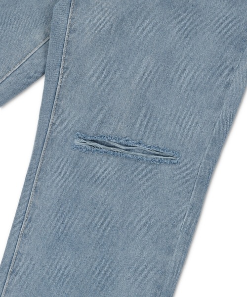 SPINNS（スピンズ）の「カットオフデニム ストレートパンツ（デニムパンツ・レディース・ブラック/インディゴブルー/ブラック系その他/ケミカルウォッシュ・S/M）」の19枚目の写真