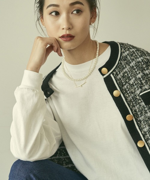 Andemiu（アンデミュウ）の「【谷川りさこコラボ】パールネックレス&ピアス267337（ネックレス・レディース・オフホワイト・FREE）」の3枚目の写真