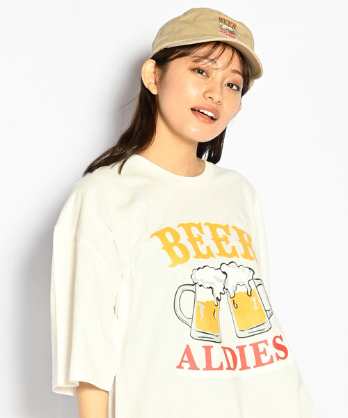 ALDIES(アールディーズ)の「Beer Work Cap / ビアーワークキャップ(キャップ・メンズ・ネイビー/オリーブ/ベージュ/ブラック・FREE)」の1枚目の写真